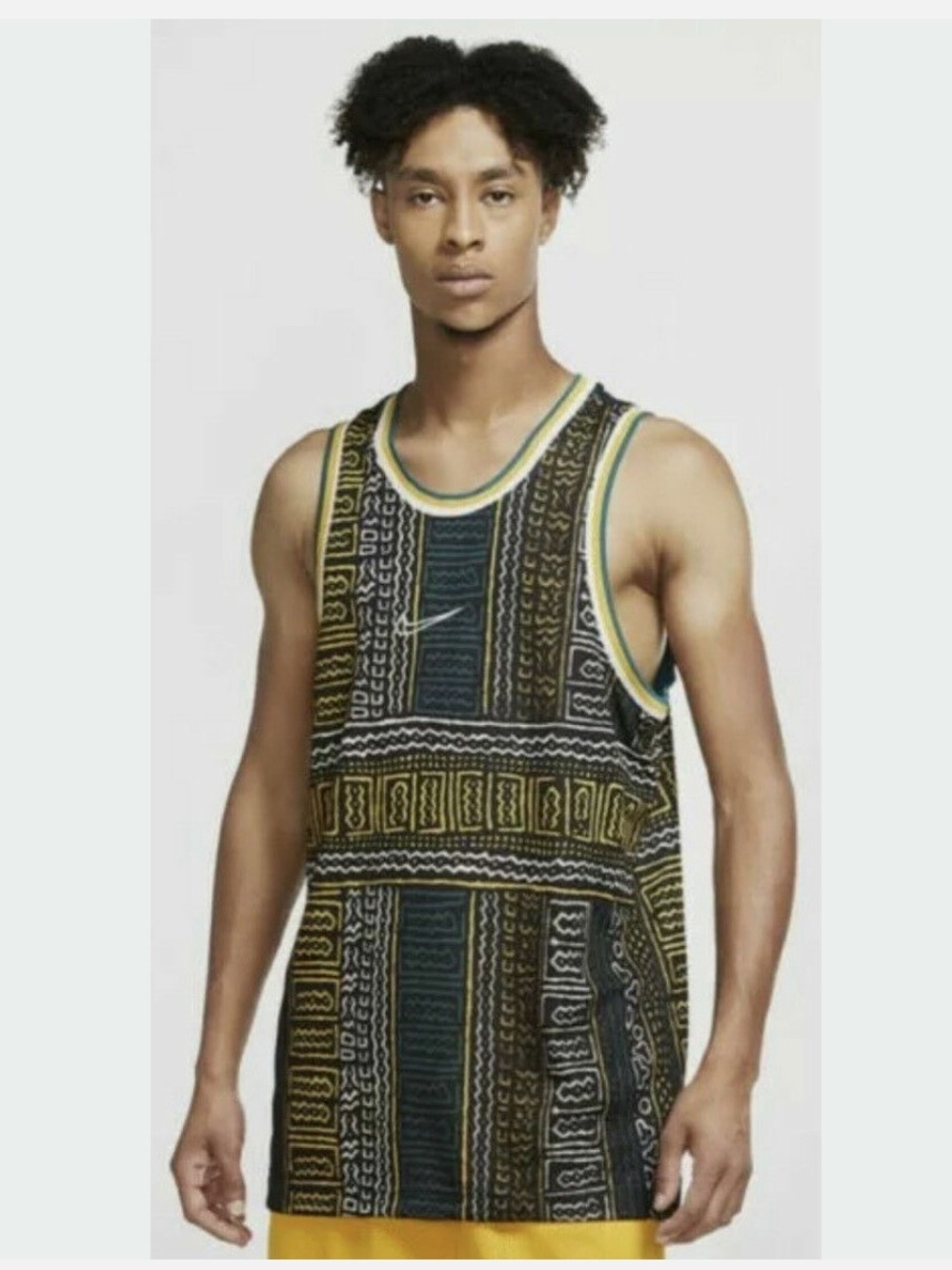 NIKE Men’s Dri-Fit DNA ALLOVER PRINT Basketball Jersey CK6301-133 Size Medium